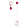 Bewenda Xmas Drop Earrings, 925 Sterling Silver Snowflake Tassel Earrings