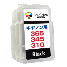Bell Color Canon Compatible Ink Refill for BC-365, BC-345, BC-310, XL, PIXUS TS330, TS203, TS3530, Pigment, Black, Recommended Photo Paper Sample Included