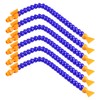 TOPPROS Pack of 6 Flat Nozzle Plastic Flexible Water Oil