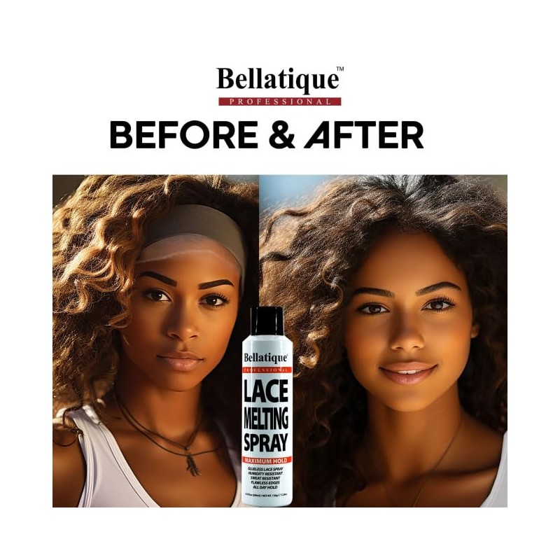 Bellatique Lace Melting Spray (3.38 oz) - Maximum Hold. Flawless