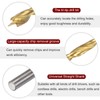 sourcing map 3pcs Brad Point Drill Bit 3mm(1/8") Dia Straight