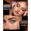 2-Color Eyebrow Powder Palette, Waterproof Long-Lasting Eyebrow Makeup Kit, Defined