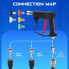 Javneo Short Pressure Washer Gun with Foam Cannon, Power Washer