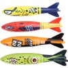 Uadme 4 Pcs Underwater Torpedo Rocket Throwing Swimming Diving Game