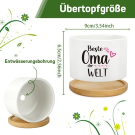 Grandma Gift, Gift for Grandma, Grandma Birthday Gift, Best Grandma and Grandpa Gifts, Flower Pots, Grandchildren Gift for Grandma, Mother's Day Gift for Grandma, Grandma