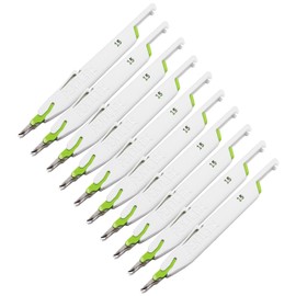 TIDI PenBlade Retractable Utility Knife, Blade Size 15 (Pack of 10) ― Stainless-Steel Hobby Knife ― Durable, Food-Safe Craft Knife Set for DIY Projects ― Craft Supplies (PB-NS-15-CTN)