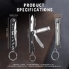 OUTU Keychain Nail Clipper Multitool, 6 in 1 EDC Utility