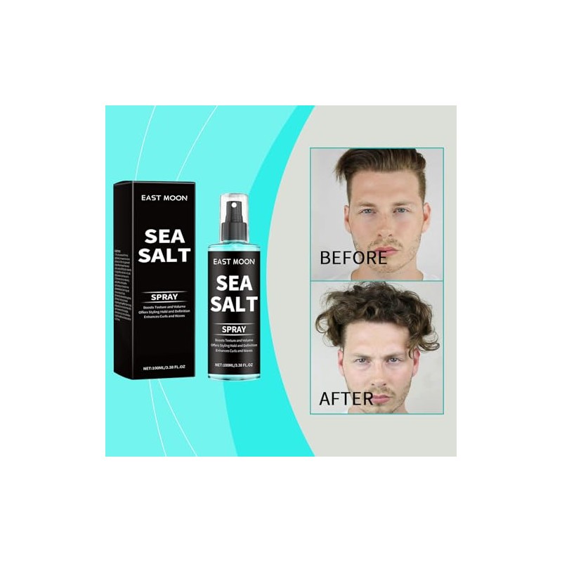 Spray Volume Maximizer, Spray de sal marina para el cabello,