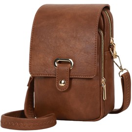 Leathario Crossbody Bag for Women Leather Small Crossbody Purse Cell Phone Wallet Purses Should Bag