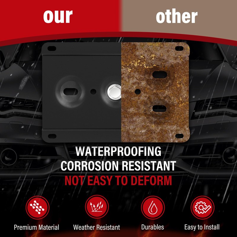 No Drill Front License Frame Compatible with Kia 2011-up Optima