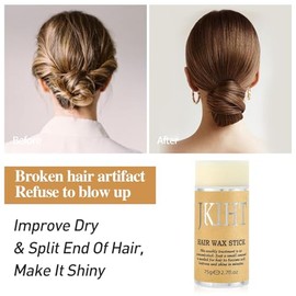 Barra De Cera Para El Cabello Barra De Control Del Borde De La Peluca Barra De Cera Para El Cabello Cera De Peinado Suave Y Suave, No Grasosa, Sin... 