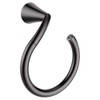 Moen YB2386BL Glyde -Towel Ring, Matte Black