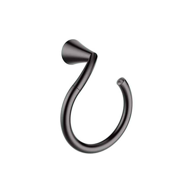 Moen YB2386BL Glyde -Towel Ring, Matte Black
