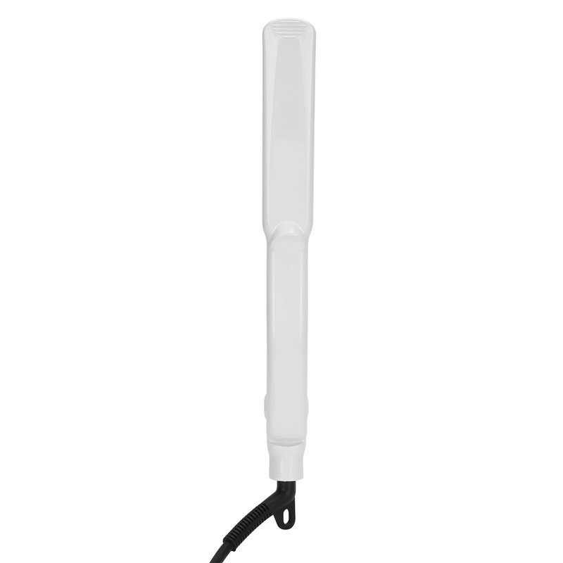 Professional Electric Hair Straightening Curling Iron DualUse Hair Straightener (White