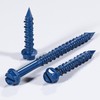 Wensilon(100 PCS) 1/4" * 1-1/4" Slotted Hex Washer Head Concrete