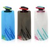 Casoter 700ml Large Foldable Water Bottles, Portable, 3 Pack, BPA