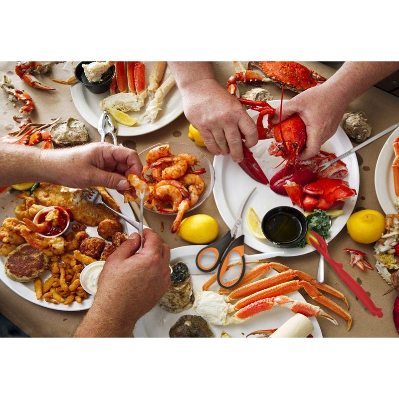 Hiware 20-piece Seafood Tools Set includes 6 Crab Crackers, 6
