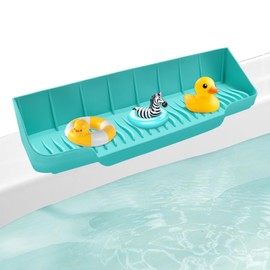 Zhaoyao Splash Guard for Bathtub, 1p Soft Silicone Foldable Tub Splash Guard Stopping Water Droplets from Splashing Suitable for Bathtubs and Sinks (Green)