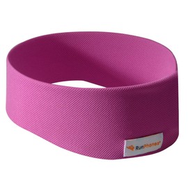 RunPhones New AcousticSheep Wireless | Bluetooth Headphones for Running, Exercise & More | Flat Speakers | Rechargeable Battery Lasts Up to 12 Hours (Large, Wild Orchid)