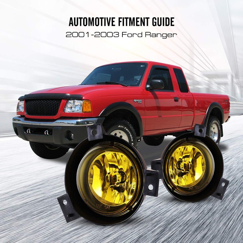 AUTOWIKI Fog Lights for 2001-2003 Ford Ranger 2PCS OEM Replacement