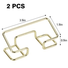 2 PCS Gold Business Card Holder for Desk Metal Card Organizers and Office Desk Accessories Business Card Stands for Women Men Office Supplies