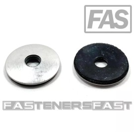 FAS (50) 5/16 x 1-1/8 OD Stainless Steel Washer EPDM Neoprene Rubber Backed-Roofing