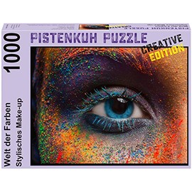 PISTENKUH Puzzle Creative Edition 1000 Pieces Eye with Stylish Makeup