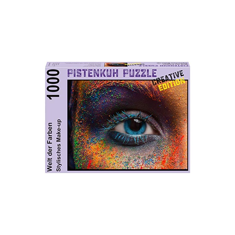 PISTENKUH Puzzle Creative Edition 1000 Pieces Eye with Stylish Makeup