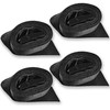 4-Pack Cam Buckle Lashing Straps – 1” x 4’ Heavy-Duty