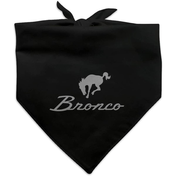 GRAPHICS & MORE Ford Bronco Chrome Logo Dog Pet Bandana