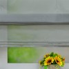ESLIR Roman Blind, Kitchen Roman Curtain with Drawstring, White Voile