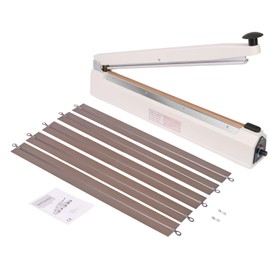 SYAMZZMS Commercial Impulse Sealer 20 Inch – Industrial-Grade Heat Sealer with 3mm Wide Seal Strip, Reinforced Aluminum Body – Designed for Bulk Sealing & Packaging Lines