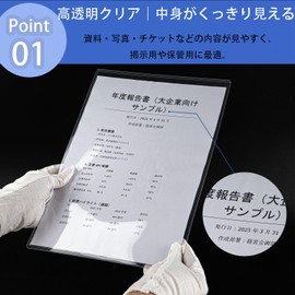 Niesporek Hard Card Case, B6, 25 Pieces, Transparent, Clear Case, Hard Type PVC, B7 File Protection (Set of 25)