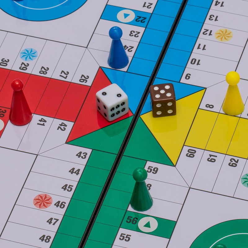 Magnetic Ludo Travel Game Set – 9.8" Folding Board for