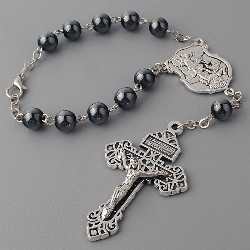 Saint Michael Evil Protection One Decade Catholic Rosary for Car
