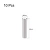 TOP-VIGOR 10Pcs 6mm x 25mm Dowel Pins Shelf Support Pegs,
