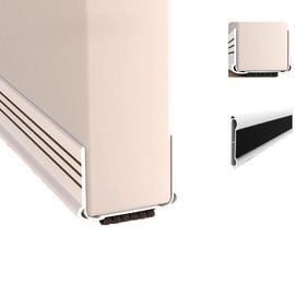 Vilemoon 2Pack Door Draft Stopper with Felt Cloth Reduce Noise, 36.6" Rubber Door Sweep Breeze Blocker, Adjustable Under Door Draft Stoppers, Soundproofing for Doors, Door Seal (White, 36.6"*2.17")