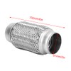 2 x 6in Car Exhaust Flexible Pipe Stainless Steel Weld