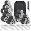 56 PCS Hair Curler Rollers with 5 Sizes Self Grip