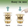 Freestanding Tub Drain, Pop Up Freestanding Bathtub Drain, Removable Filter