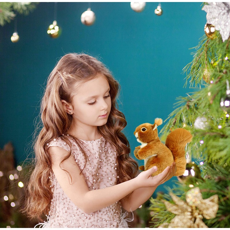 ICE KING BEAR Red Squirrel Stuffed Animal Plush Soft Toy