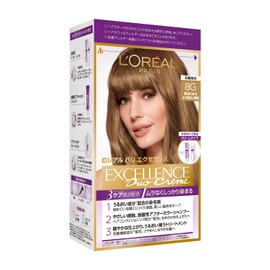 L'Oréal Paris Excellence R Cream Type Hair Color for Gray Coverage, 8G Brighter Golden Chestnut