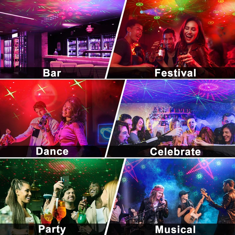 Disco Lights EBXYA USB Mini Party Lights with Remote Control