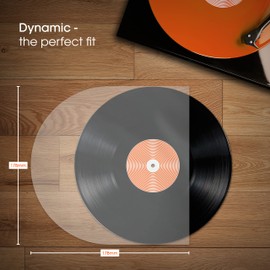50x 7 Inch Anti Static Inner Vinyl Record Sleeves | Dynamic Sleeve for 7” Singles EP & 45s | Premium Quality 50 Micron HDPE Rounded Bottom Protective Sleeve | Replace Card PVC & Paper Inner Sleeves