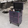 RibasuBB Rolling Makeup Train Case, Multi-functional Beauty Salon Trolley Cosmetic