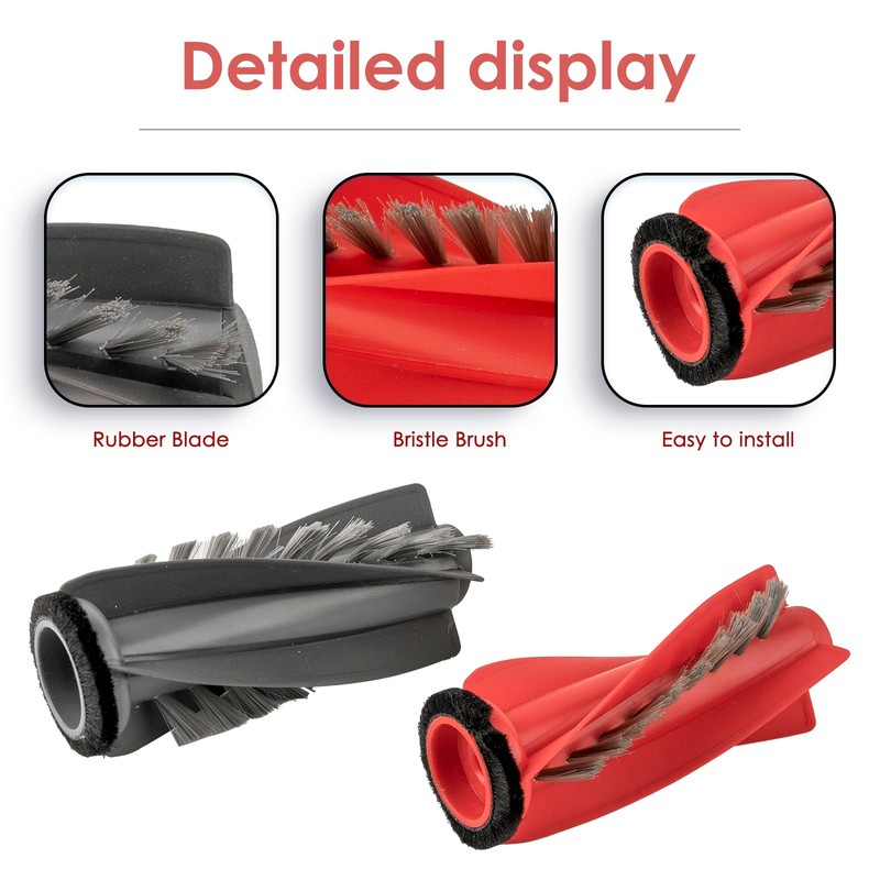 (2 Pack) Q Revo Curv Replacement Roller Brushes for Roborock