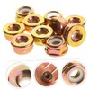 CAXUSD 3sets 10pcs Lawn Mower Blade Nut Durable Grass Trimmer