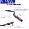 VMSIXVM Fishing Lures Bass Lures, Weedless Pre Rigged Bionic Sinking
