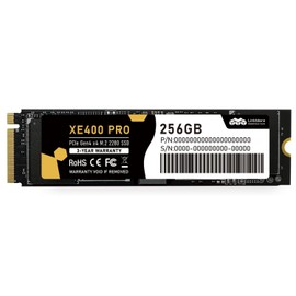 LinkMore XE400 Pro 256GB M.2 2280 NVMe SSD, PCIe Gen4 x4 (PCIe 4.0) Internal Solid State Drive, Up to 3,600 MB/s Read & 1,500 MB/s Write, for Gaming, Windows 11 and Everyday Computing