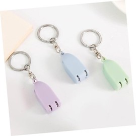 WOONEKY 3pcs Cute Nail Clippers Key Ring Design Foldable Manicure Tools for Nail Art